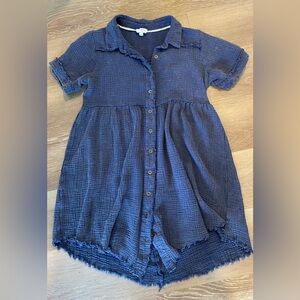 UMGEE Blue Button-Up Dress size small